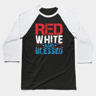 Red White & Blessed Baseball T-Shirt